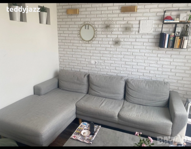 3-местен диван с разширение Jysk, снимка 3 - Дивани и мека мебел - 52651324