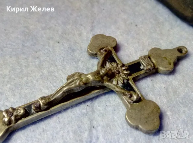 МНОГО СТАРО НАГРЪДНО САЧАНЕНО ЙЕРУСАЛИМСКО РАЗПЯТИЕ КРЪСТ РЪЧНА МАЙСТОРСКА ИЗРАБОТКА РЯДКО 45602, снимка 16 - Антикварни и старинни предмети - 48444921