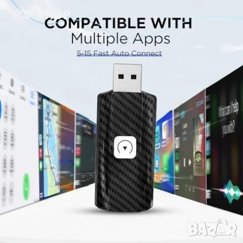 Нов Преобразувател CarPlay U2C-AIR 2.0 - Лесна Безжична Връзка за кола, снимка 5 - Друга електроника - 49970911