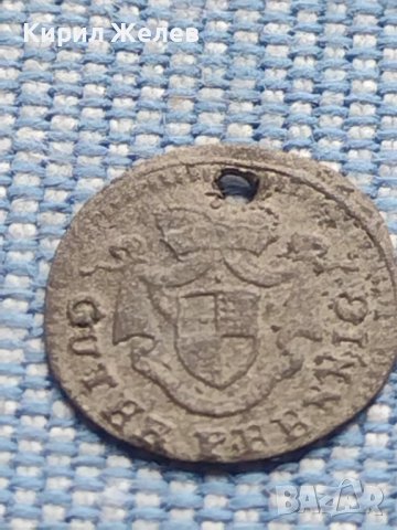 Рядка монета пфенинг 1753г. Фридрих Бранденбург Байраут 13753, снимка 6 - Нумизматика и бонистика - 42968472