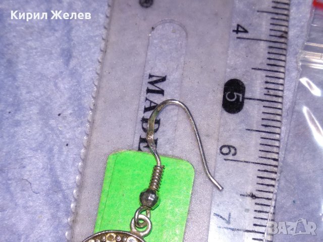 ПРЕКРАСНА СРЕБЪРНА РЕТРО АРТ ОБЕЦА СРЕБРО 925 с ФАСЕТИРАНИ СКЪПОЦЕННИ КАМЪЧЕТА ЦИРКОНИЙ 26389, снимка 7 - Обеци - 40524019