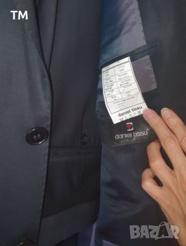 Уникален,марков, луксозен костюм "daniel tissu", L/XL+две маркови ризи, снимка 6 - Костюми - 37884814