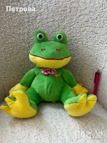 Плюшена играчка - зелена жаба , снимка 3 - Плюшени играчки - 50860302