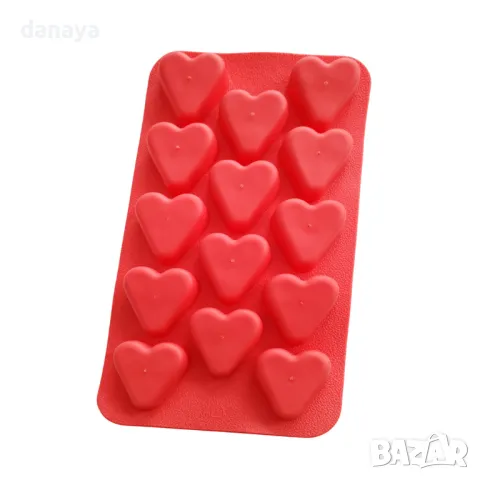 5516 Силиконова форма за лед Сърца, Мечета Грозде, Плодове, снимка 5 - Форми - 48194026