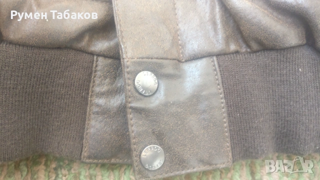Авиаторско кожено яке, снимка 14 - Якета - 53242524