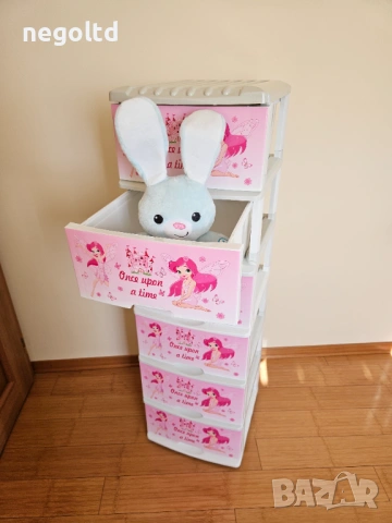 Шкаф за момиче Розова Фея - от 2 до 6 чекмеджета
