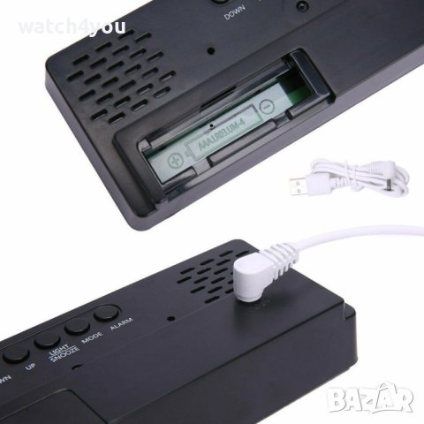 НОВ ПОСТОЯННО СВЕТЕЩ LED ЧАСОВНИK С ГОЛЕМИ ЦИФРИ НА ТОК ИЛИ БАТЕРИИ,ТЕРМОМЕТЪР.СВЕТЕЩИ ЧАСОВНИЦИ ТОП, снимка 10 - Други - 43151577