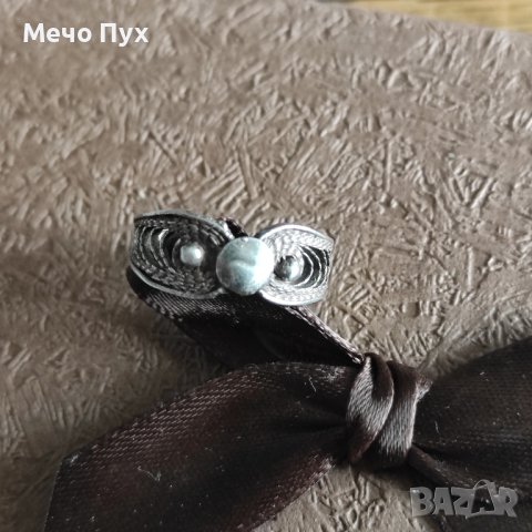 Стар сребърен пръстен Филигран (202)