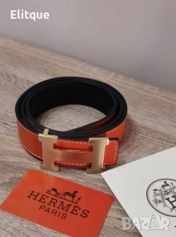 колани от естествена кожа в кутия hermes 