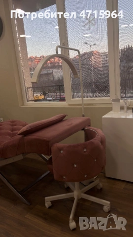 Кушетка/легло и лампа за миглопластика и микроблейдинг, снимка 2 - Кушетки - 53185049
