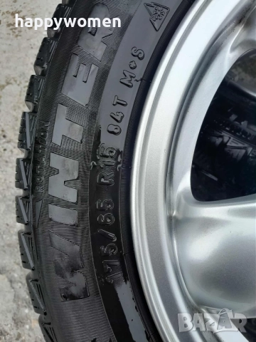 Джанти със зимни гуми 4х115 15" Мини Купър , снимка 5 - Гуми и джанти - 51990995