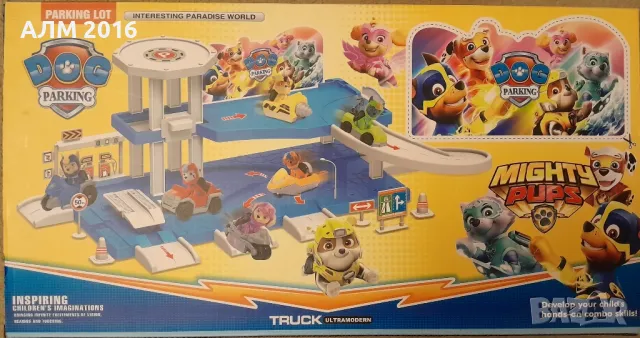 Пес Патрул ,Paw Patrol паркинг писта, снимка 2 - Коли, камиони, мотори, писти - 47968989