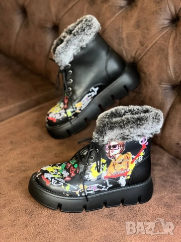 дамски боти с пух , снимка 8 - Дамски боти - 51436869