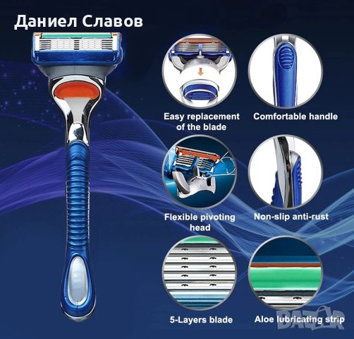  12 резервни ножчета  Gillette Fusion ProGlide, снимка 3 - Козметика за лице - 43658388