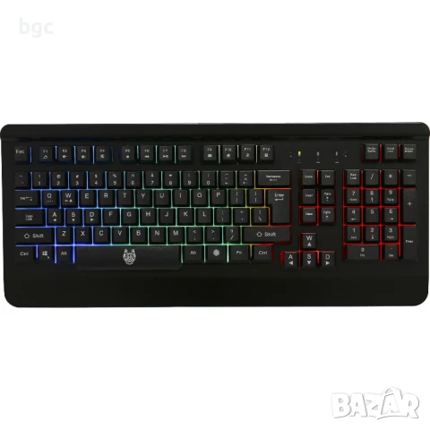 Светеща Клавиатура Gaming A+ Ghost, Метална, Rainbow подсветка, снимка 5 - Клавиатури и мишки - 50466950