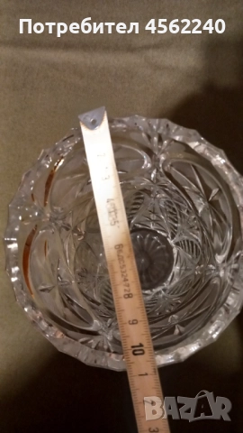 Красива ваза - оловен кристал, снимка 6 - Декорация за дома - 51613667