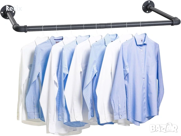 Индустриална закачалка за дрехи, 120 см