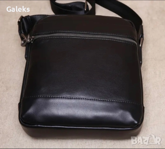 Мъжка елегантна, черна бутикова чанта /Селектирана естест. кожа -7% Промоция!, снимка 13 - Чанти - 53246669