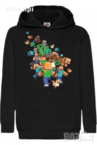 Детски Суитчър/Суитшърт Minecraft 3,Minecraft,Игра,Подарък,Изненада,Забавление,Рожден Ден, снимка 2 - Детски анцузи и суичери - 38326402