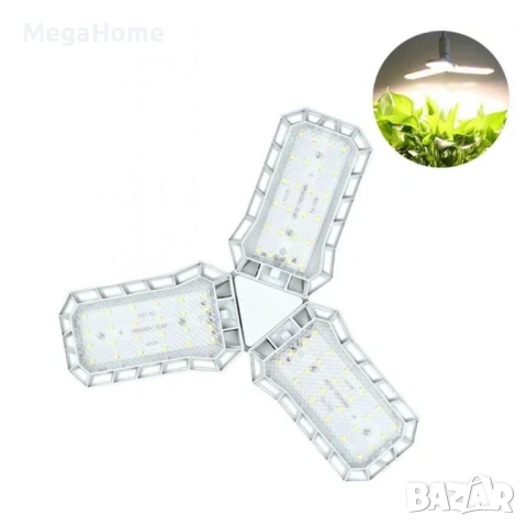 Професионална сгъваема лампа за отглеждане на растения 45W, E27, снимка 4 - Настолни лампи - 53243132