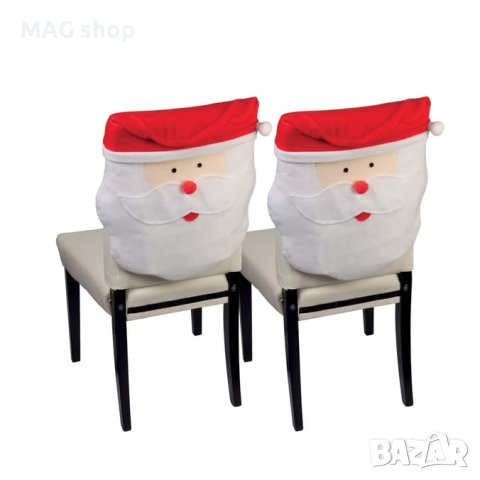 ПРОМО! Коледен празничен калъф за стол Коледни калъфи за столове 2 МОДЕЛА Коледна шапка Дядо Коледа, снимка 3 - Декорация за дома - 43071883
