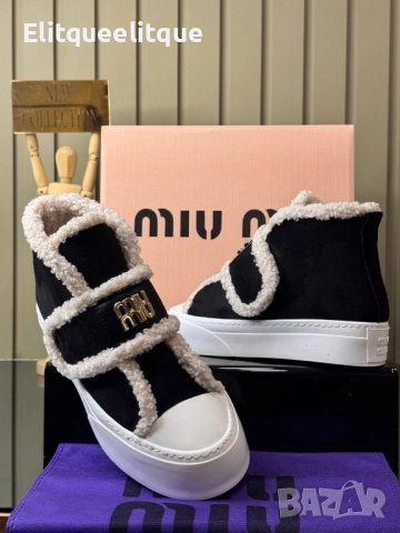 дамски пухени боти miu miu , снимка 6 - Дамски боти - 52415729