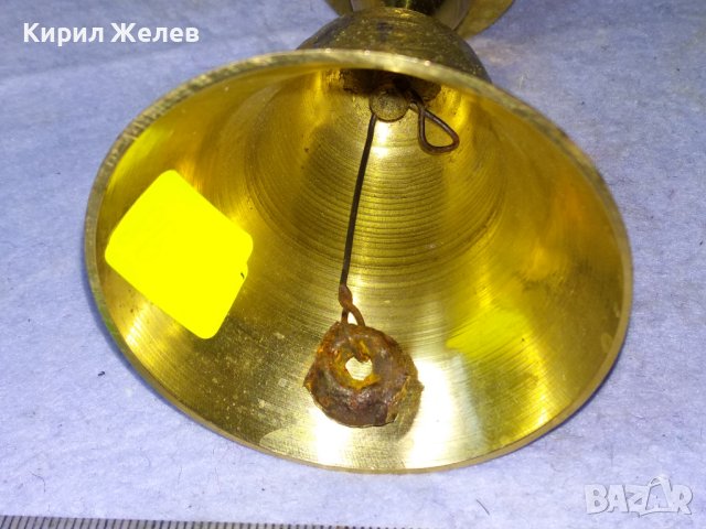 СТАР ФЛОРАЛНО ОРНАМЕНТИРАН БРОНЗОВ СВЕЩНИК - КАМБАНКА За ДЕКОРАЦИЯ КОЛЕКЦИЯ 42689, снимка 16 - Декорация за дома - 43980872