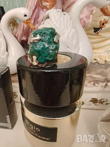 Уникален сребърен пръстен с естествен зелен тюркоаз