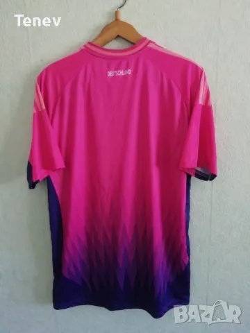 Германия 2024/2025 нова гостуваща тениска фланелка футболна размер XXL 2XL Germany розова, снимка 2 - Тениски - 49968903