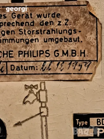 ретро лампово радио Philips Philetta , снимка 8 - Радиокасетофони, транзистори - 48654531