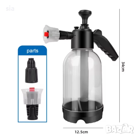 Ръчна пръскачка за вода и пяна, с дюза, 2 L, 135 мм * 350 мм, снимка 2 - Аксесоари и консумативи - 28412959