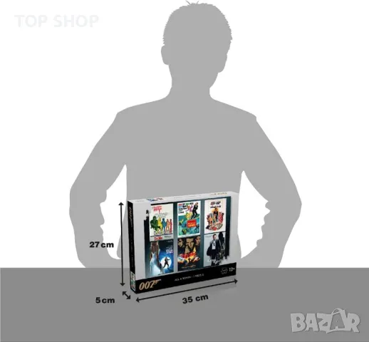 007 James Bond All 6 Bonds 1 puzzle 1000 665x500 mm джеймс бонд 007 пъзел, снимка 3 - Пъзели - 48818864