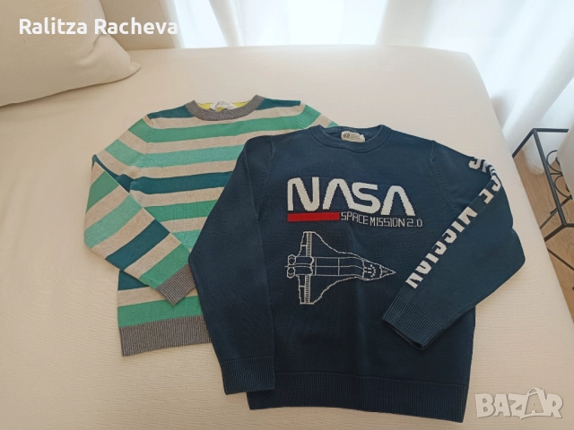 Лот подплатени дънки и пуловери HM за момче р. 122, снимка 5 - Детски комплекти - 52155653