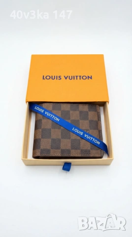 Мъжки портфейли Louis Vuitton – Емблематични модели (Damier & Monogram), снимка 4 - Портфейли, портмонета - 53478888