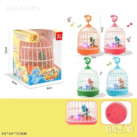 Детска Музикална птичка в клетка, пееща, снимка 1 - Музикални играчки - 39516729