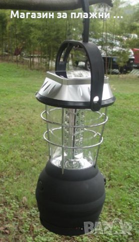 Динамо и Соларна къмпинг LED Лампа с USB порт код 2860, снимка 6 - Къмпинг осветление - 28470142