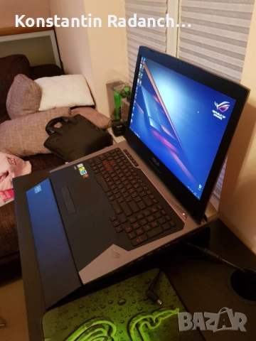ASUS ROG геймърски лаптоп | i7 | GTX 1070 8GB | 32GB RAM, снимка 2 - Лаптопи за игри - 53163460