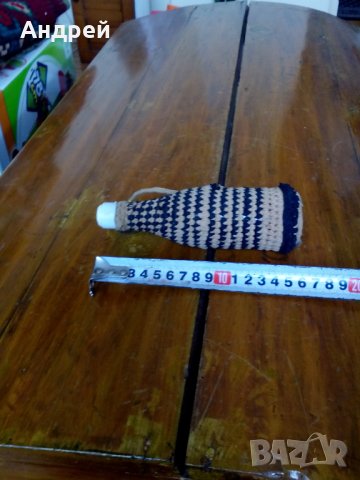 Старо плетено шише,бутилка #3, снимка 4 - Антикварни и старинни предмети - 28675176