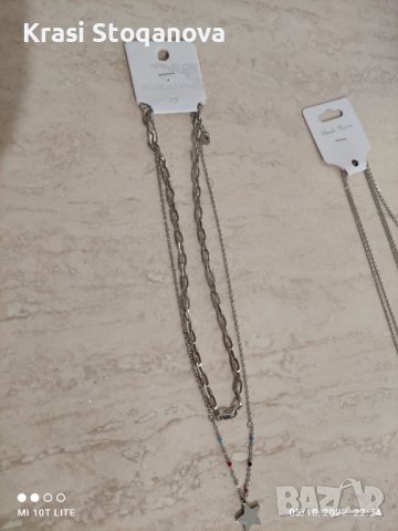 Дамски Двойни Бижута с Украшения - Неръждаема Стомана , снимка 10 - Бижутерийни комплекти - 38235446