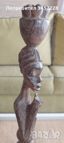 дърворезба за ценители височина 33см , снимка 5 - Декорация за дома - 53132053