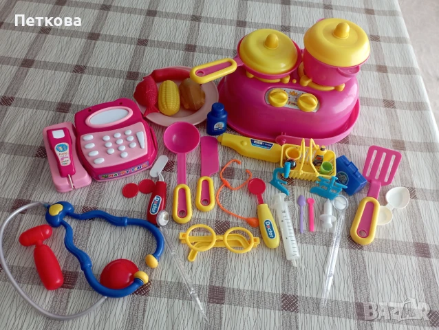 Готварски котлон, касов апарат и лекарски комплект - Страхотни комплекти за игра , снимка 7 - Образователни игри - 50903800