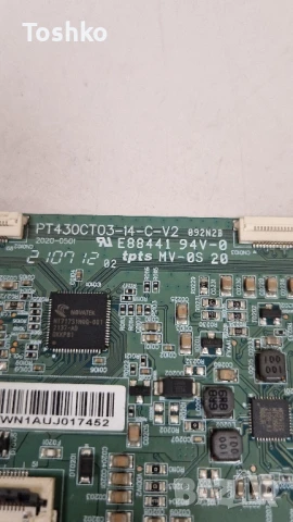 NEO LED-43FS30 FHD SMART LED TV MAIN TP.SK506S.PB802 TCON  PT430CT03-14-C-V2 PANEL TPT430WF-AT0314.H, снимка 6 - Части и Платки - 51120152