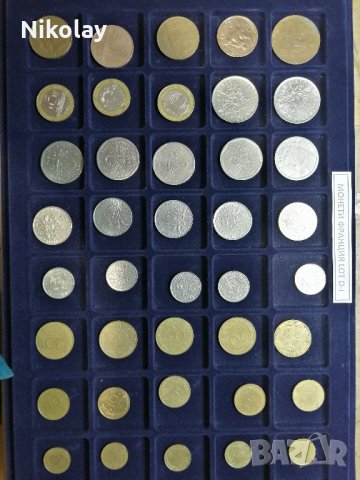 МОНЕТИ ФРАНЦИЯ, LOT по 40 броя, снимка 9 - Нумизматика и бонистика - 24459147