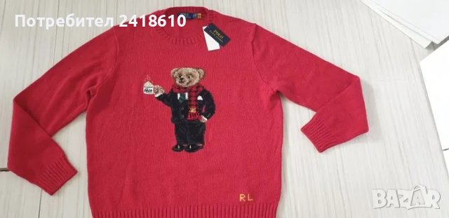 POLO Ralph Lauren Bear Cotton/ Len Mens Size XL НОВО! ОРИГИНАЛ! Мъжки Пуловер !