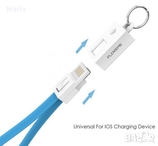 USB Type C кабел гривна ключодържател трансфер на данни, снимка 2 - USB кабели - 28582767