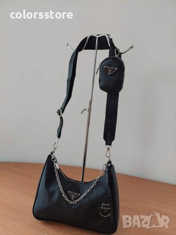 Луксозна Черна чанта/реплика  Prada DS-H590, снимка 4 - Чанти - 40827271