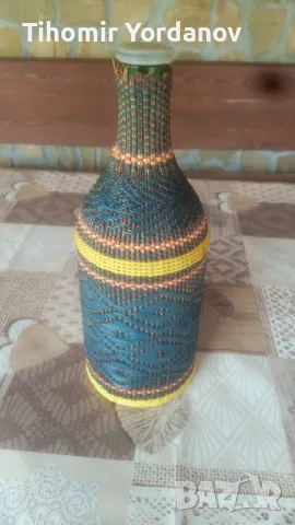 Плетена бутилка., снимка 12 - Антикварни и старинни предмети - 50235877