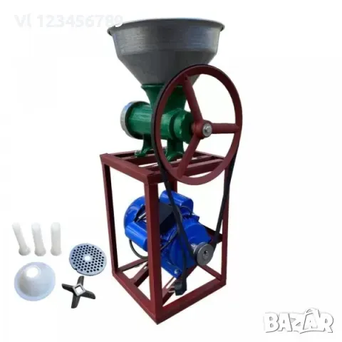 Месомелачка чугунена №32 с РУСКИ електромотор и метална фуния 1.5 kw. – 1500