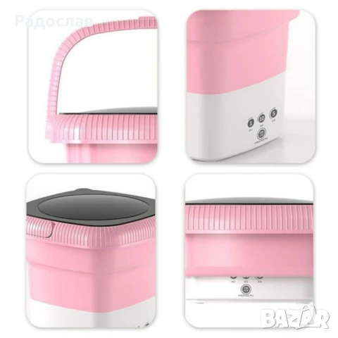 Мини сгъваема преносима пералня – 6.5 L, снимка 3 - Перални - 51114452