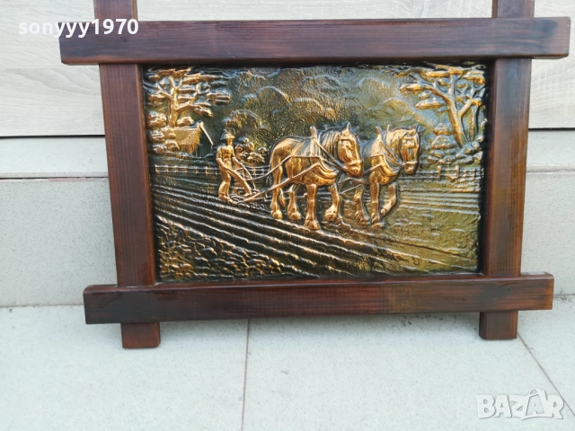 красива картина мед/дърво 1710251534, снимка 6 - Картини - 52088589